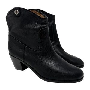 Frye Jolene Short Pull On Black Boot